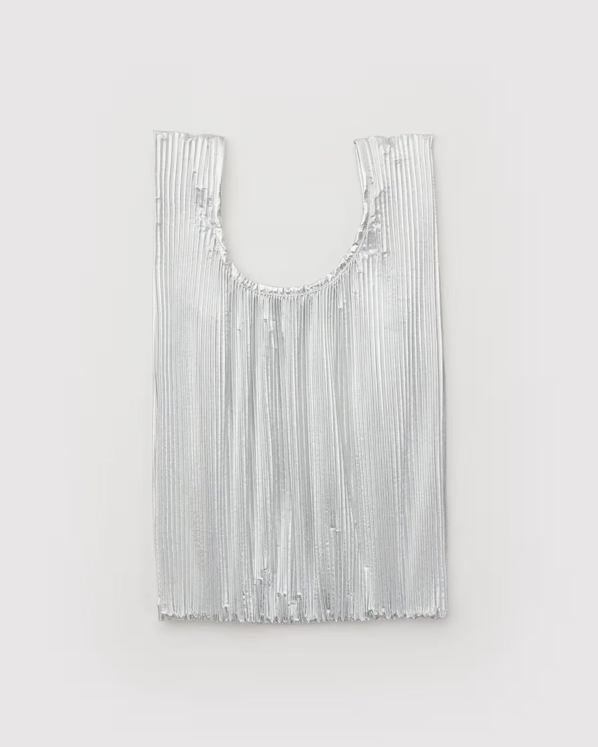 BAGGU - Pleated Baggu - Silver
