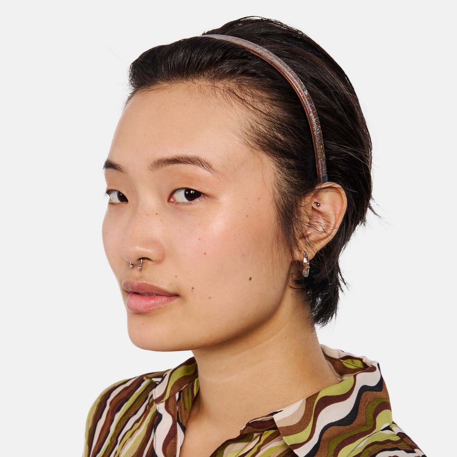 CHUNKS - Classic Headband in Hazel Sparkle