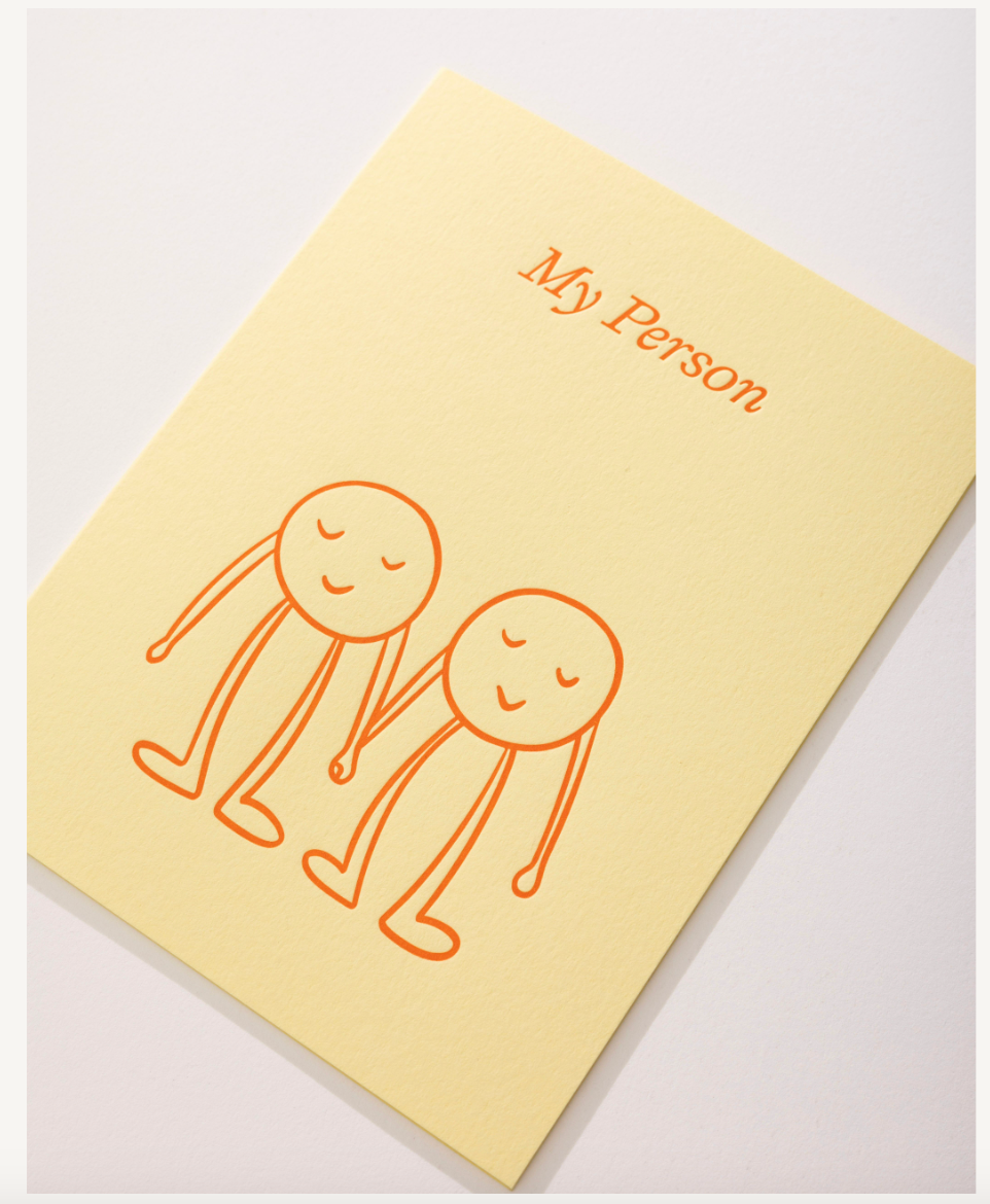 Short Talk Greeting Card | My Person