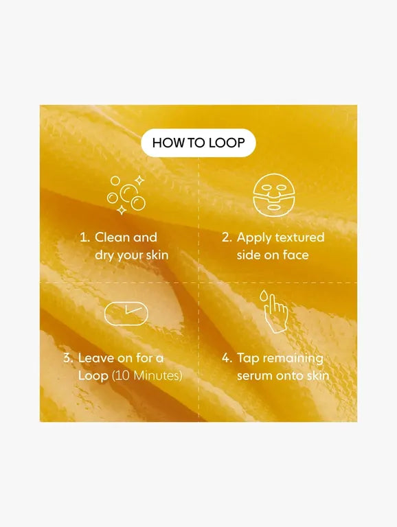 LOOPS - Sunrise Service Brightening Hydrogel Single Face Mask