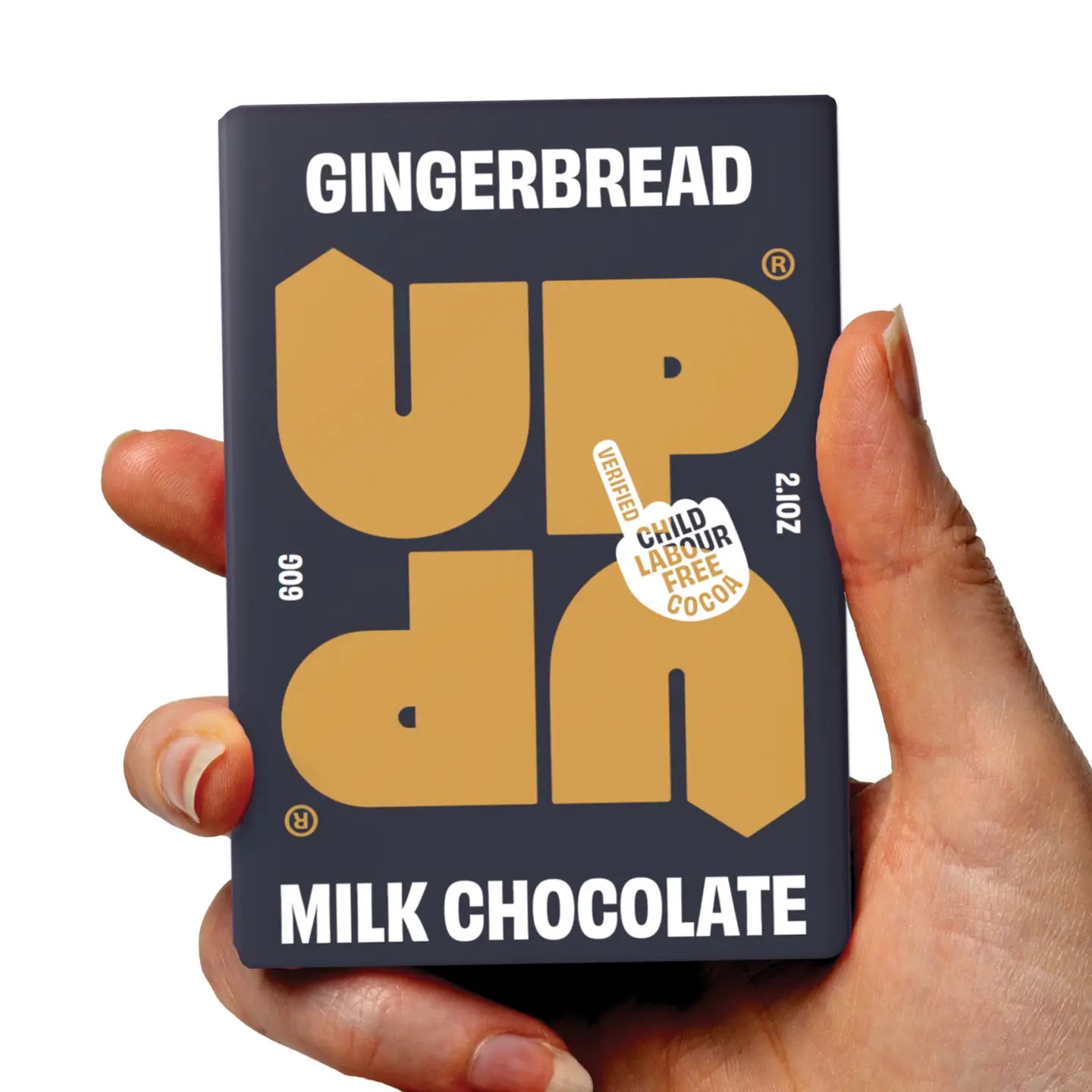 UP-UP CHOCOLATE - Gingerbread Milk Chocolate Bar 60g
