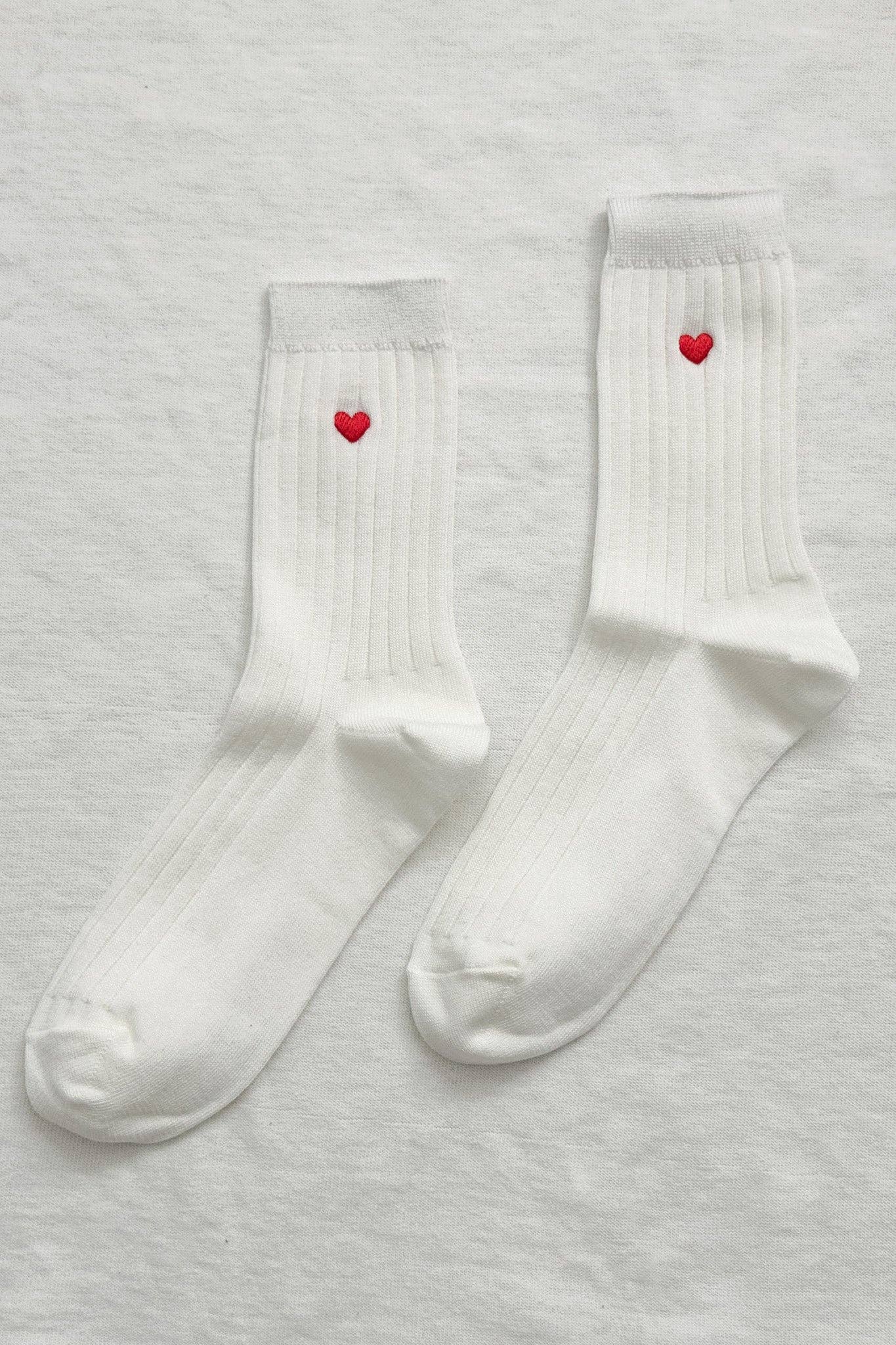 Le Bon Shoppe - Embroidered Her Socks - MC Cotton (wholesale)