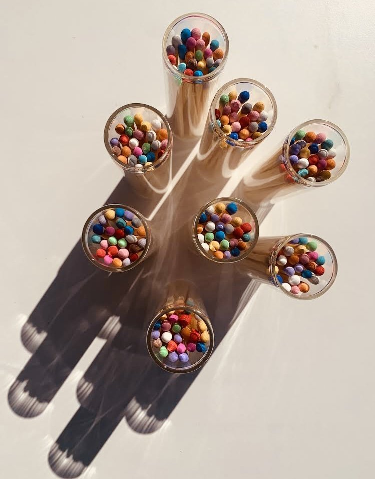 BON LUX - Fancy rainbow tip matches