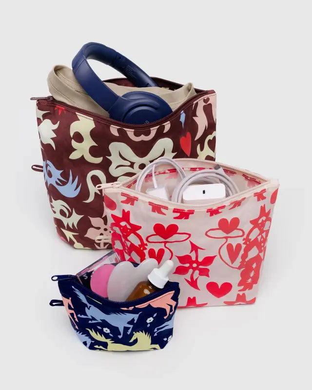 BAGGU - Go Pouch Set - Western Cut Outs