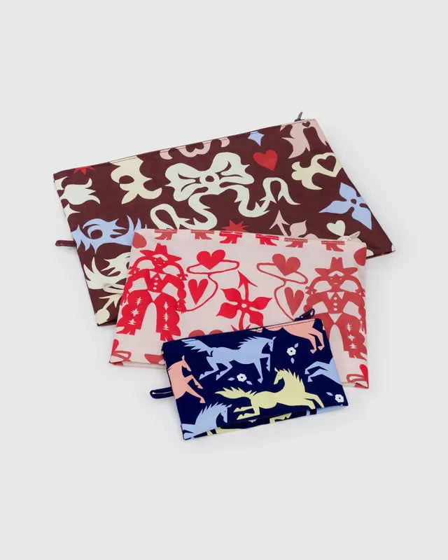 BAGGU - Go Pouch Set - Western Cut Outs