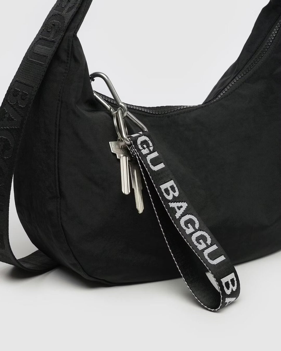 BAGGU Logo Keychain - Black and White