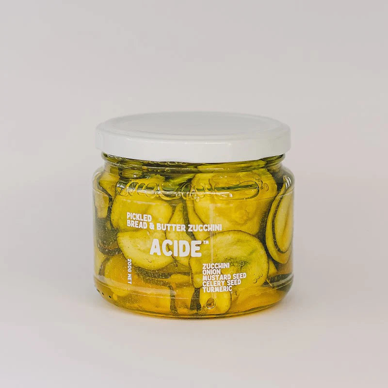 ACIDE - PICKLED BREAD & BUTTER ZUCCHINI PICKLES