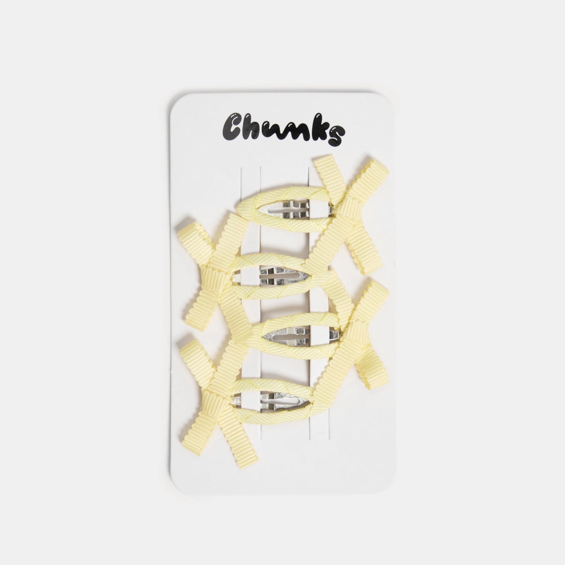 CHUNKS - Bow Snap Clips in Butter