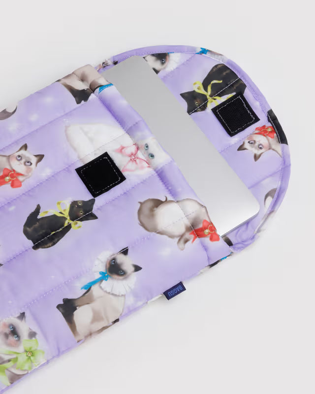 BAGGU - Puffy Laptop Sleeve 13"/14" - Fancy Cats