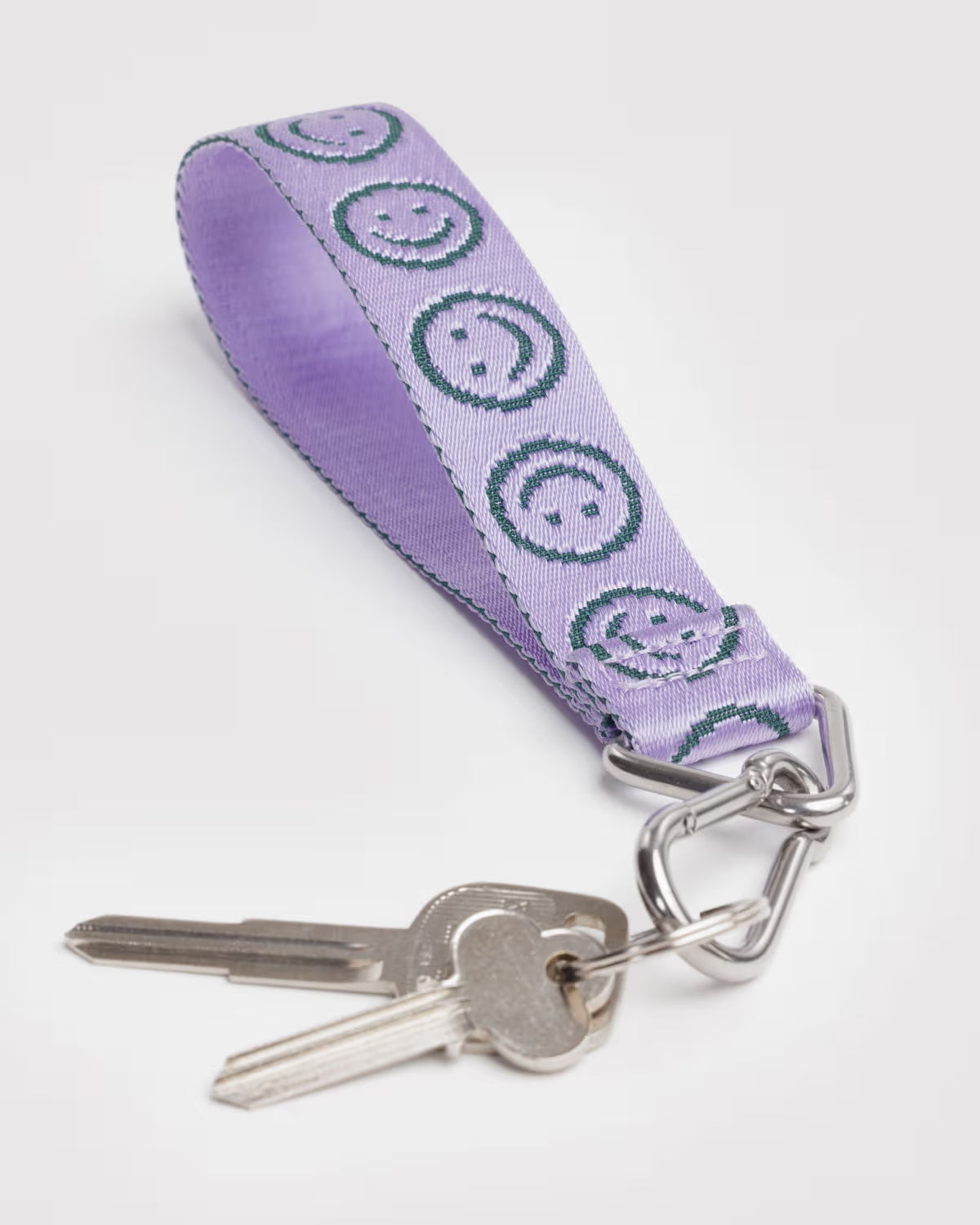 BAGGU - Logo Keychain - Lilac Happy