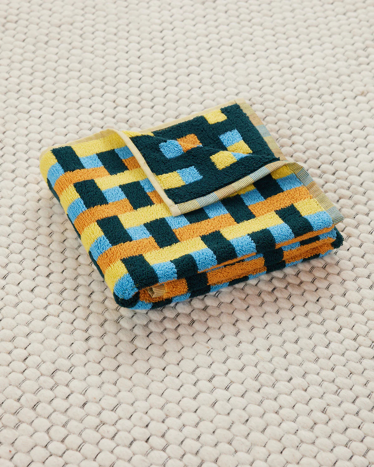 DUSEN DUSEN Hand Towel | Yellow Weave