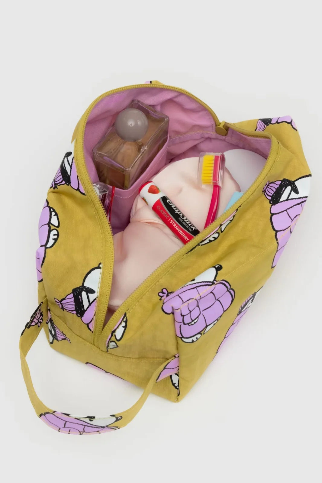 BAGGU Dopp kit- Puffer Snoopy Pink