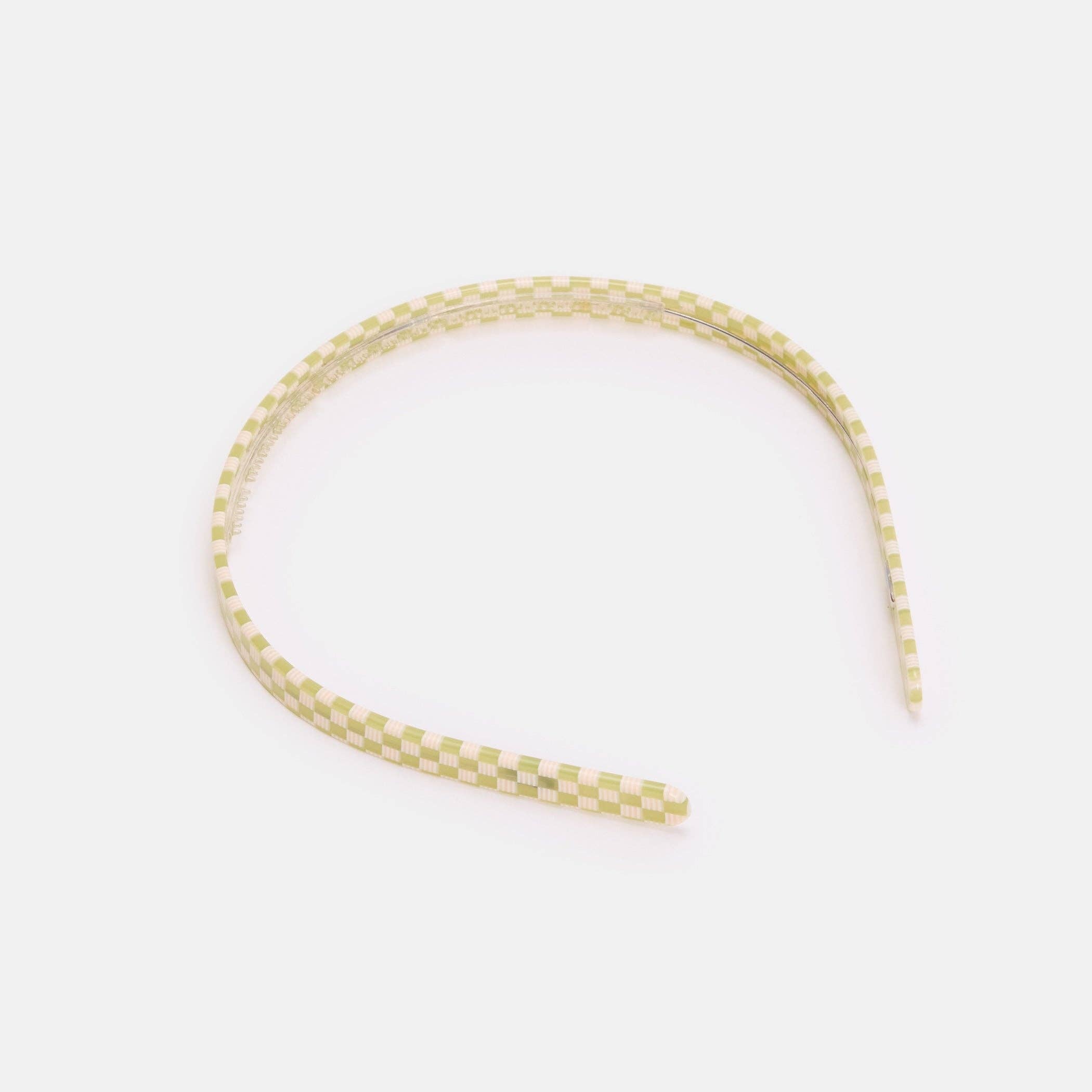 CHUNKS - Classic Headband in Olive Check