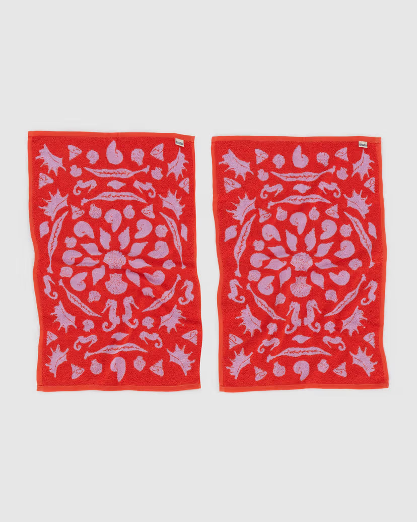 BAGGU - Hand Towel Set of 2 - Sea Shells