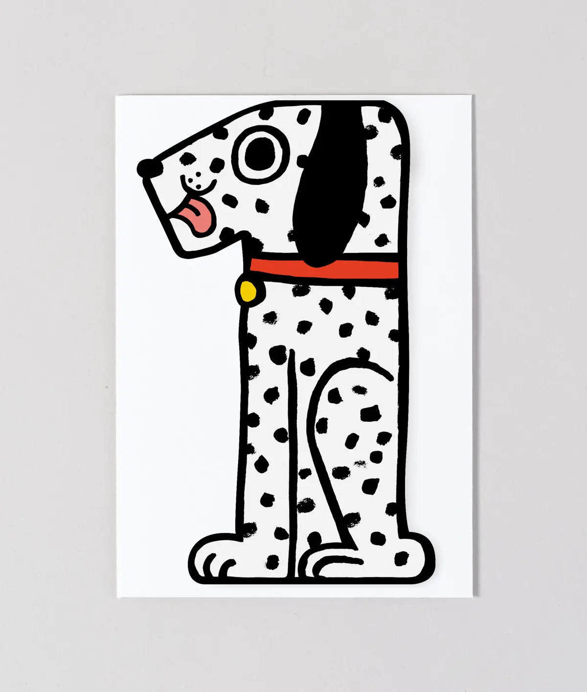 WRAP - Dog 1st Birthday Greetings Card