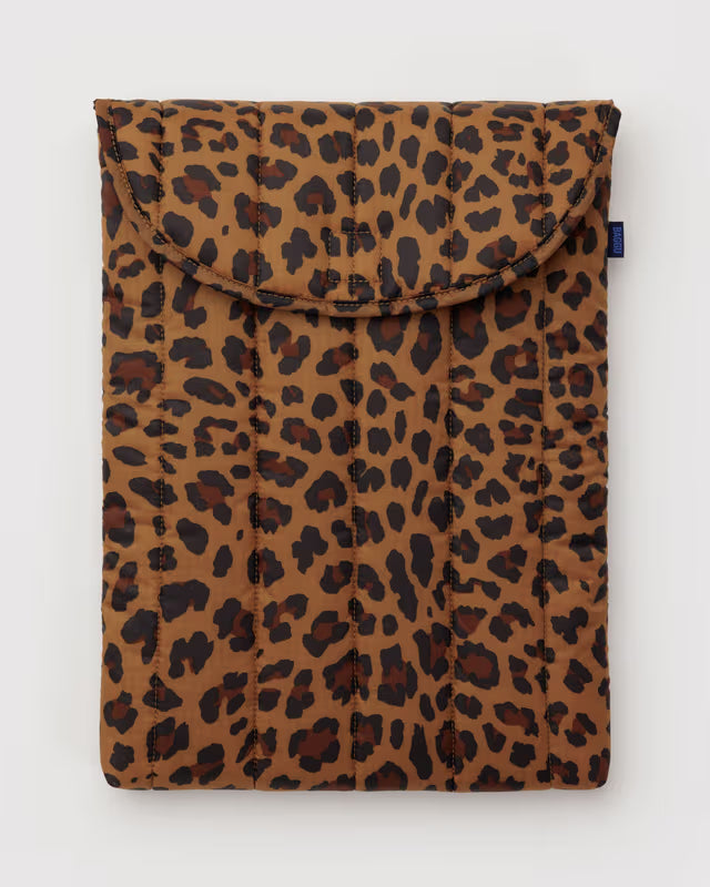 BAGGU - Puffy Laptop Sleeve 16" - Leopard