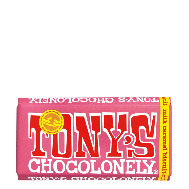 Tony's Chocolonely Milk Chocolate Caramel Cookie Bar