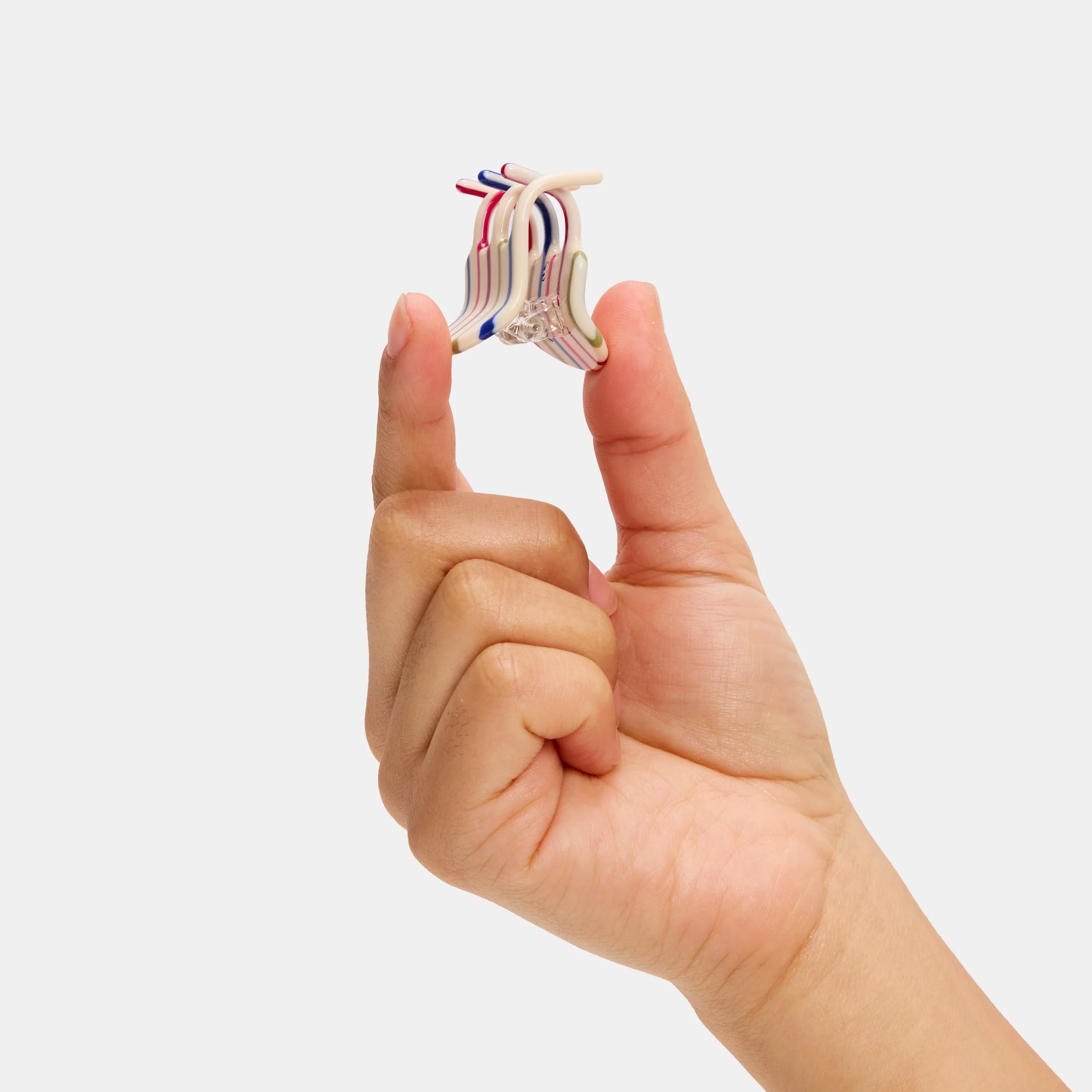 CHUNKS - Mini Claw in Vanilla Stripe