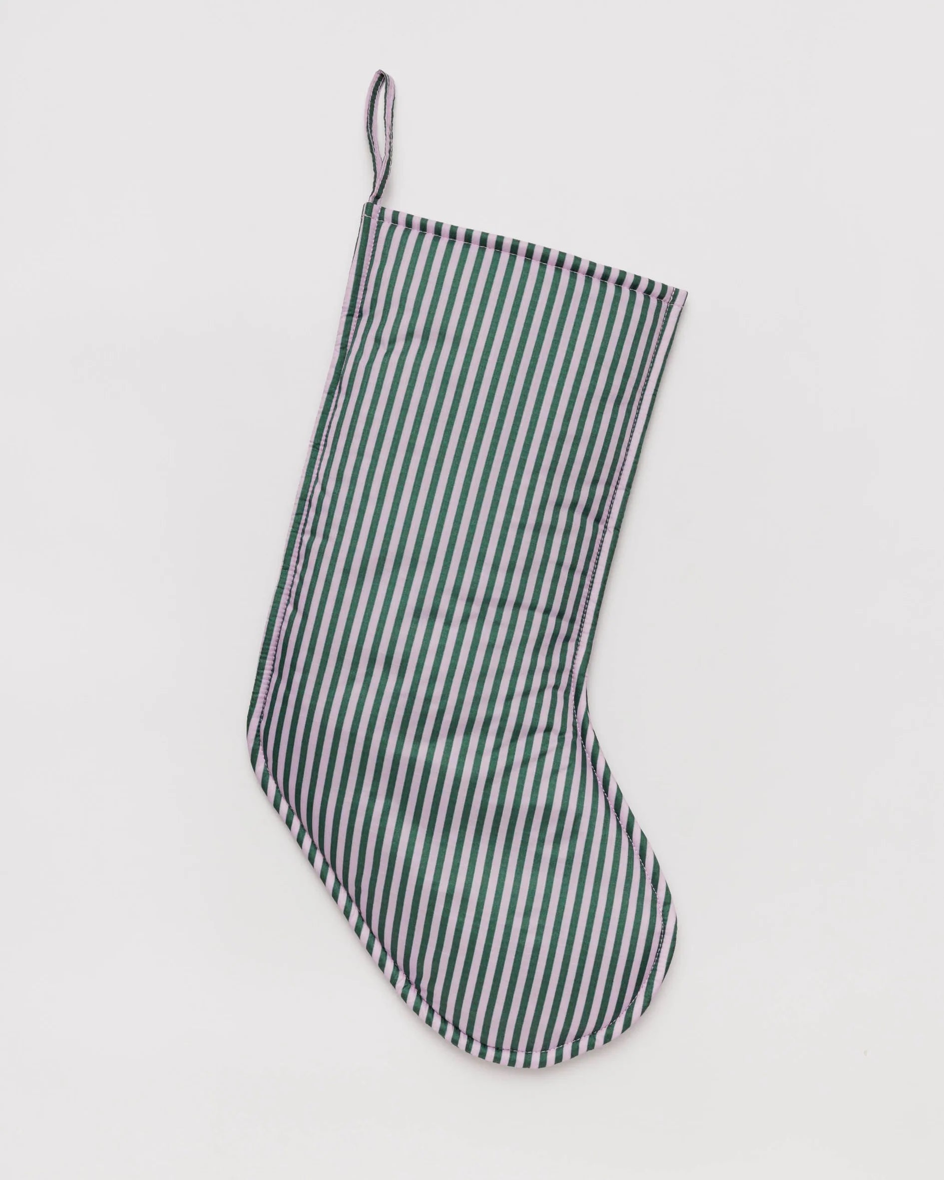 BAGGU Holiday Stocking - Lilac Candy Stripe