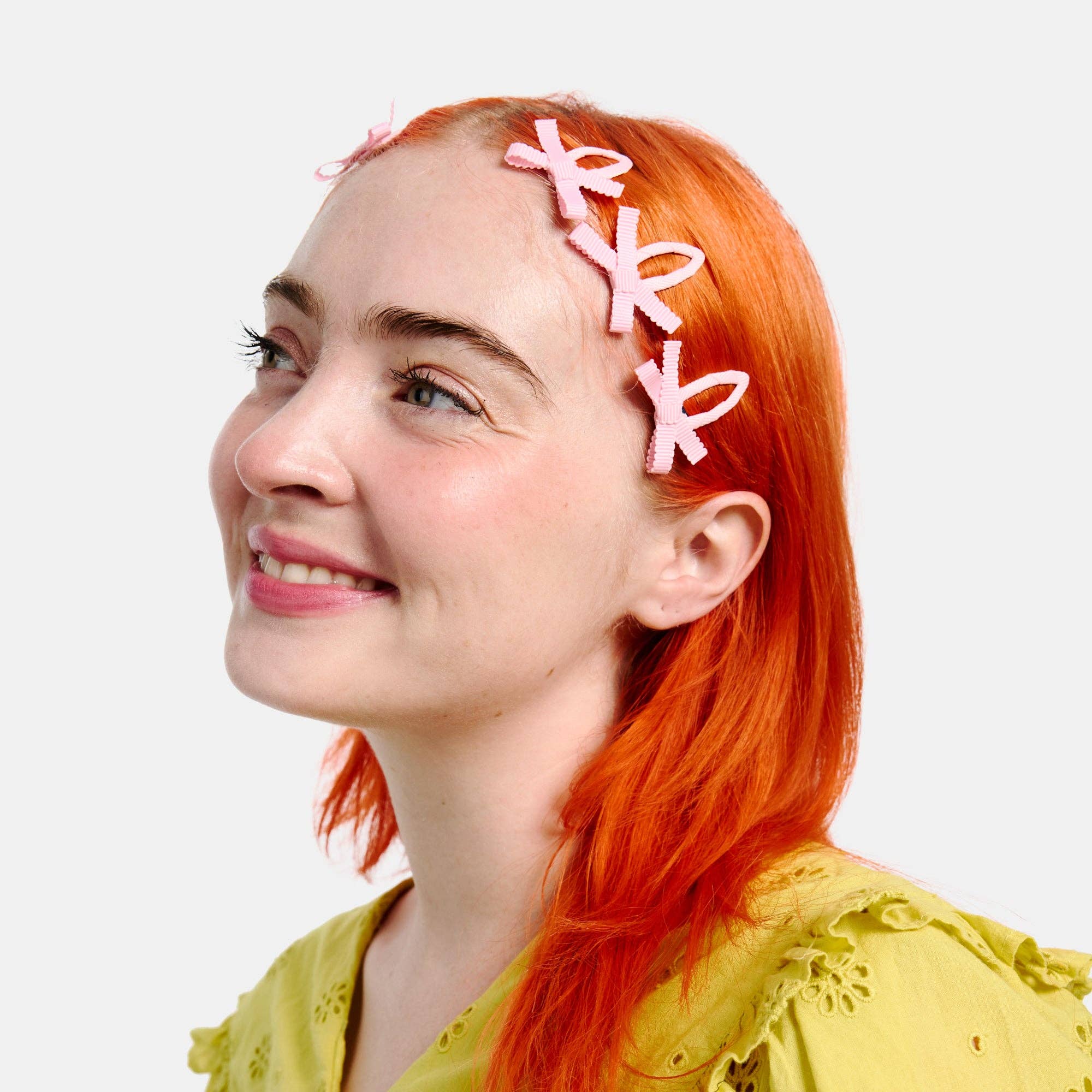 CHUNKS - Bow Snap Clips in Blush