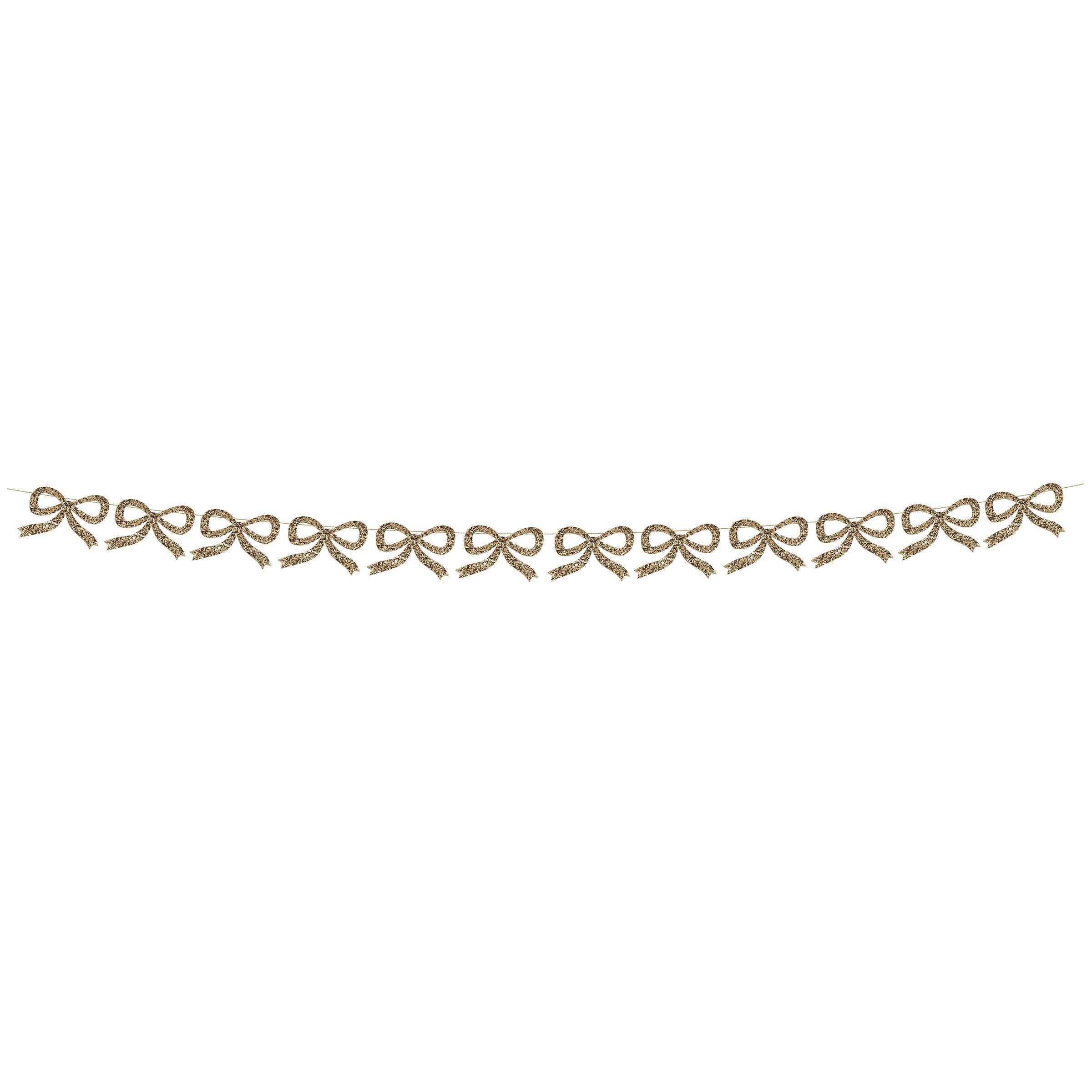 MERI MERI - Gold Glitter Bow Garland