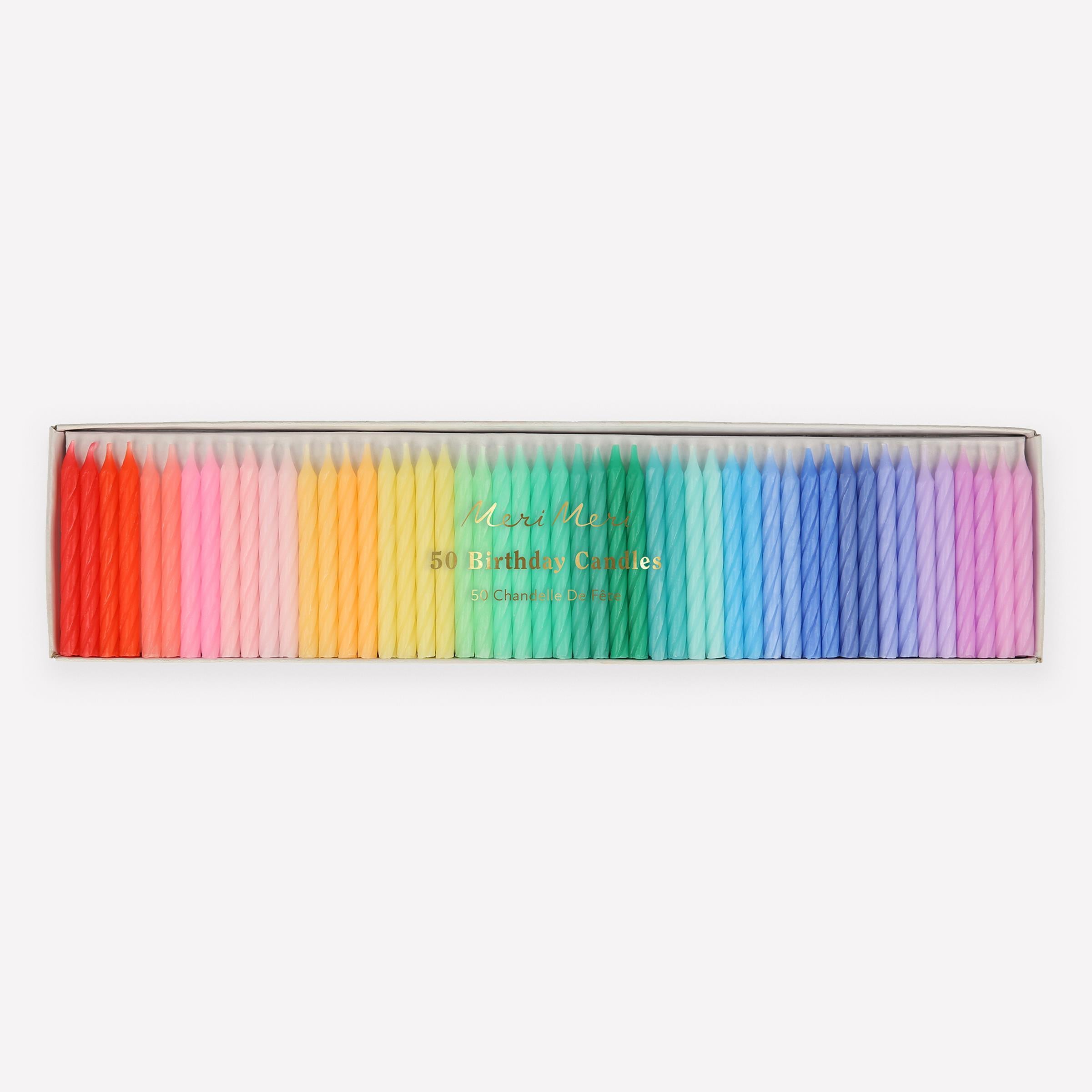 MERI MERI - Rainbow Twisted Mini Candles