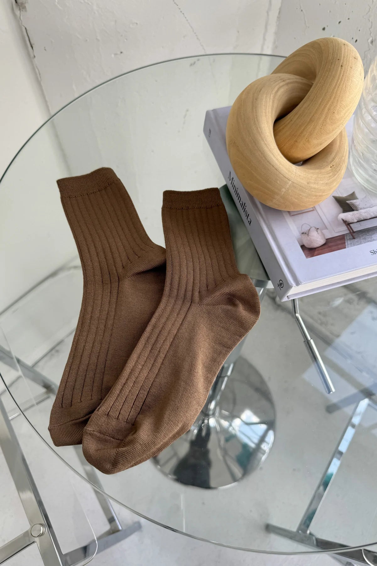LE BON SHOPPE - Her Socks Dark Tan