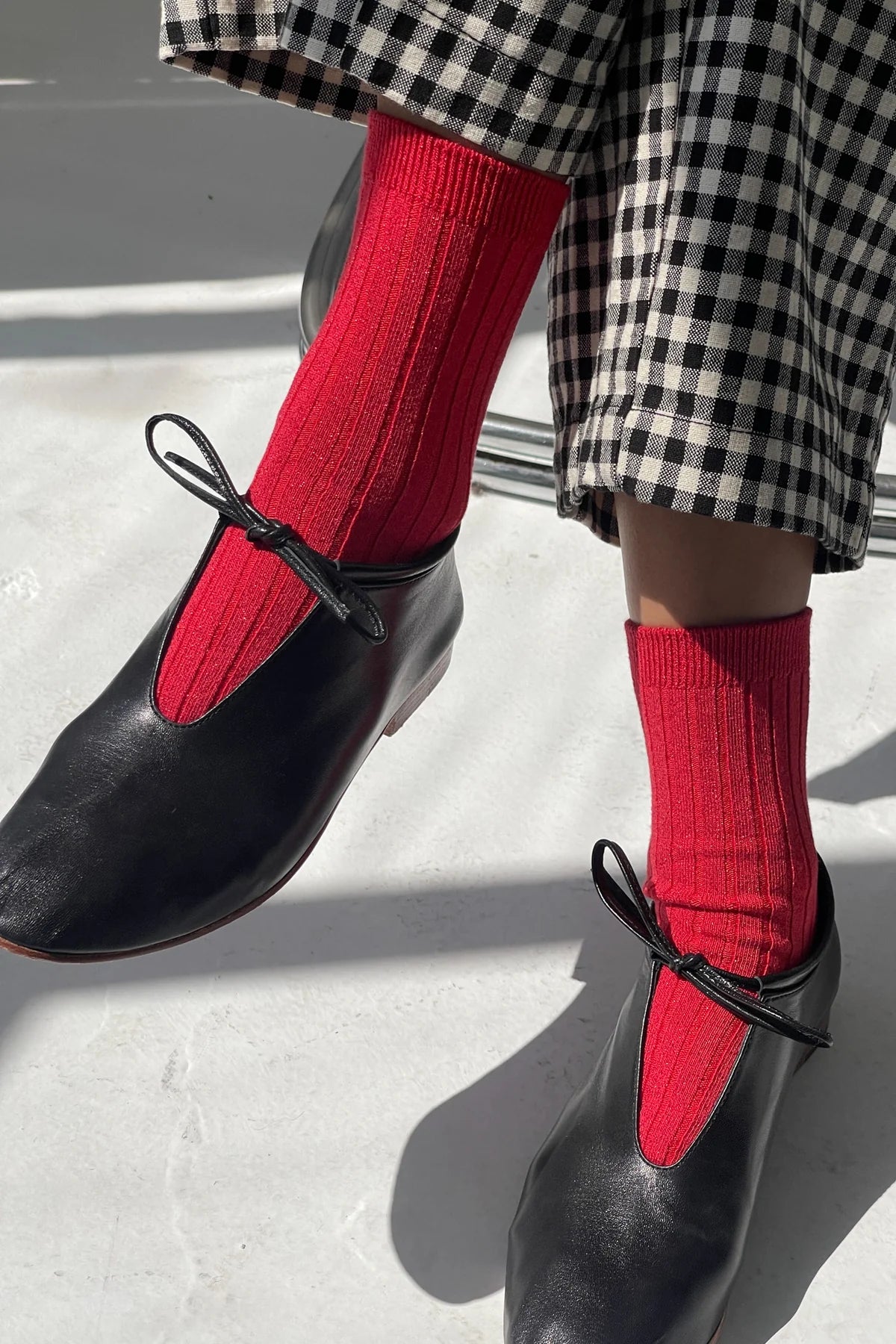 LE BON SHOPPE - Her Socks (Glitter) - Ruby Glitter