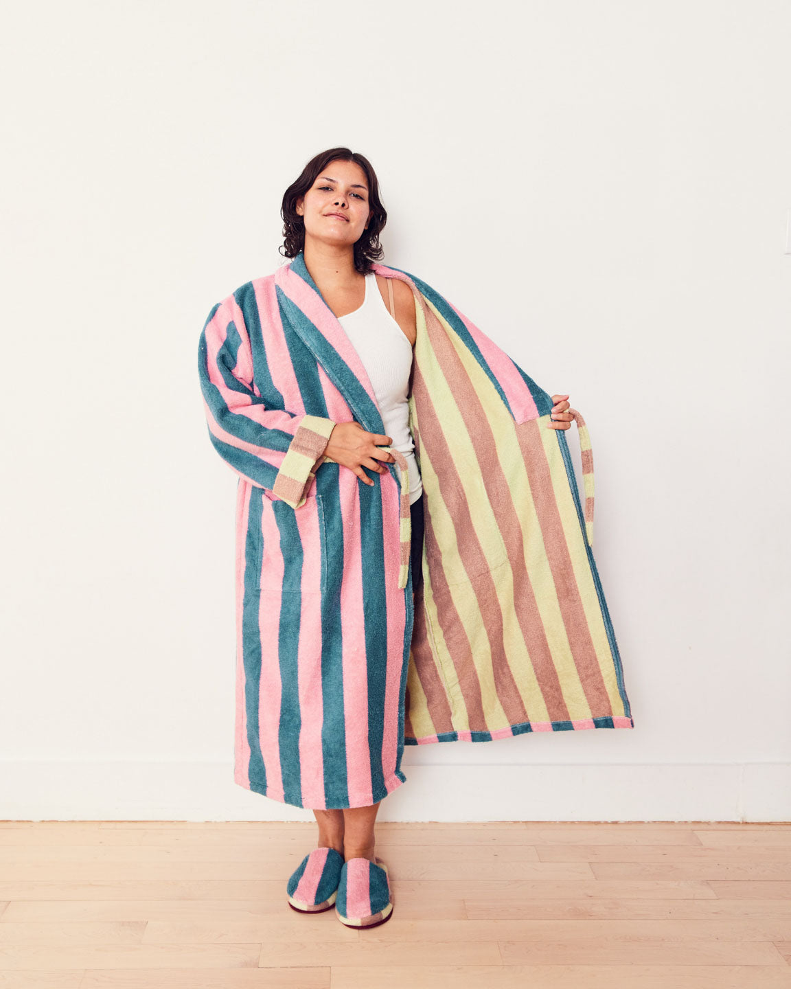 DUSEN DUSEN Bath Robe | Martine Stripe