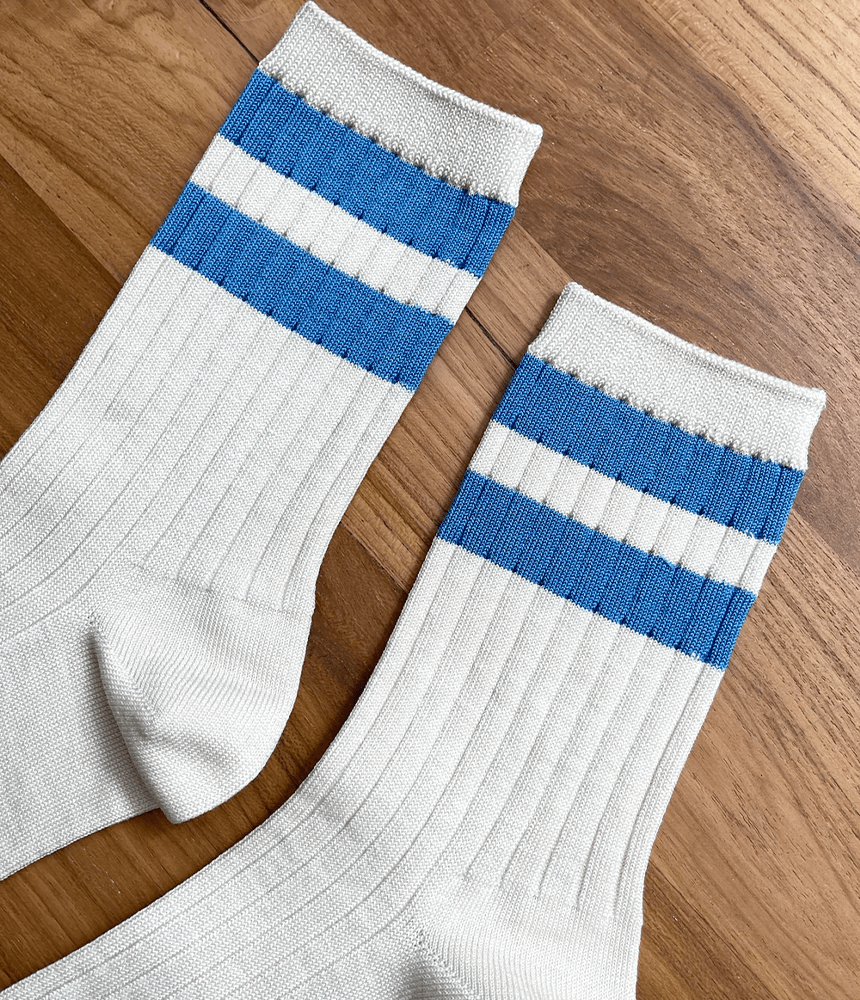 LE BON SHOPPE - Her Socks Blue Stripe