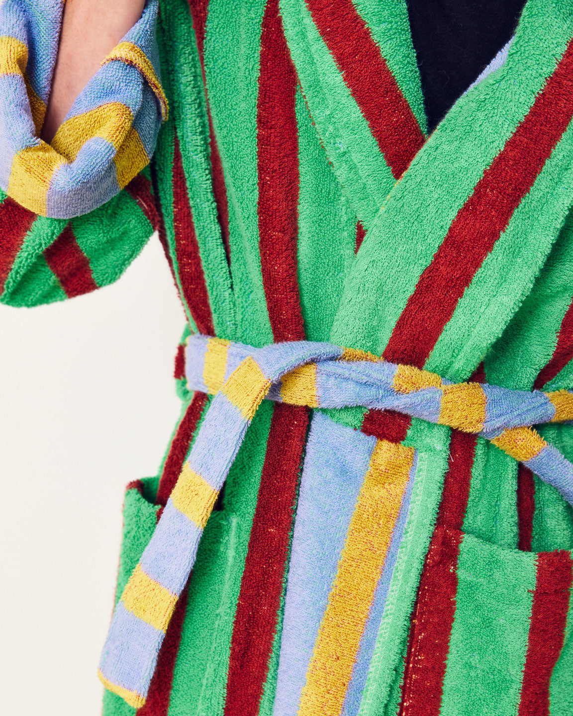 DUSEN DUSEN Bath Robe | Nicolas Stripe