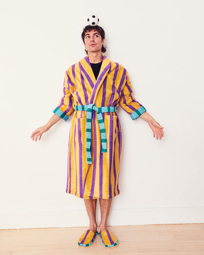 DUSEN DUSEN Ronnie Stripe Bath Robe