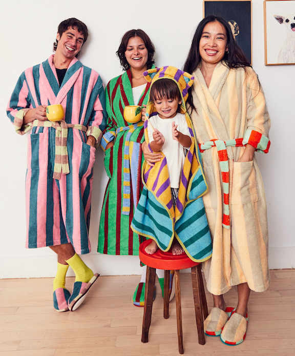 DUSEN DUSEN Bath Robe | Martine Stripe