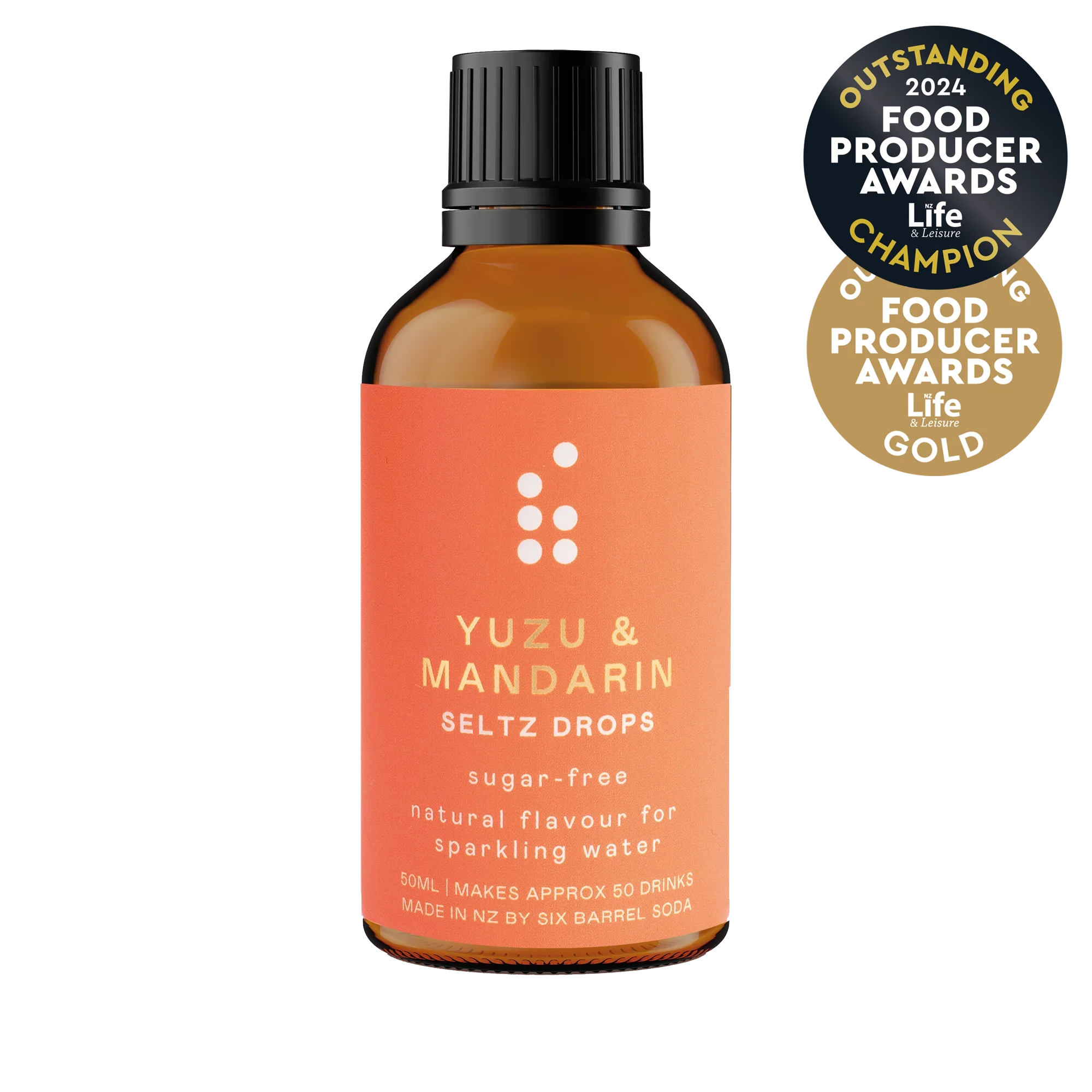 SIX BARREL SODA Yuzu & Mandarin Seltz Drops