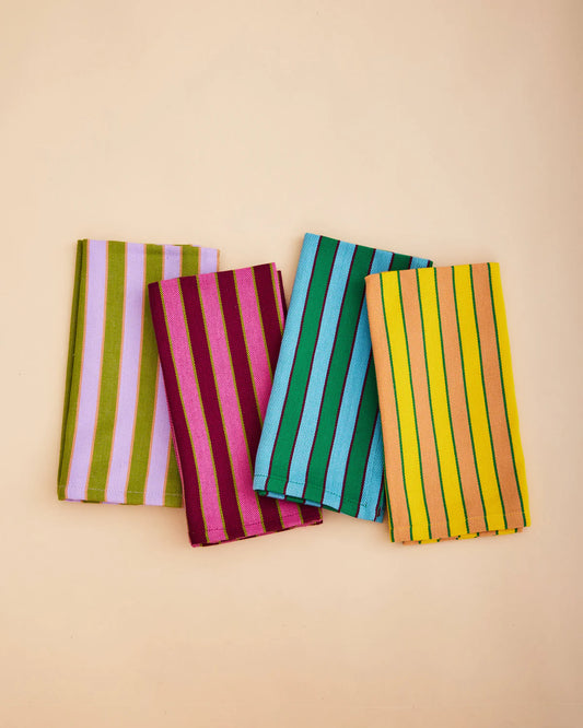 DUSEN DUSEN  Herb Stripe Napkins Set of 4