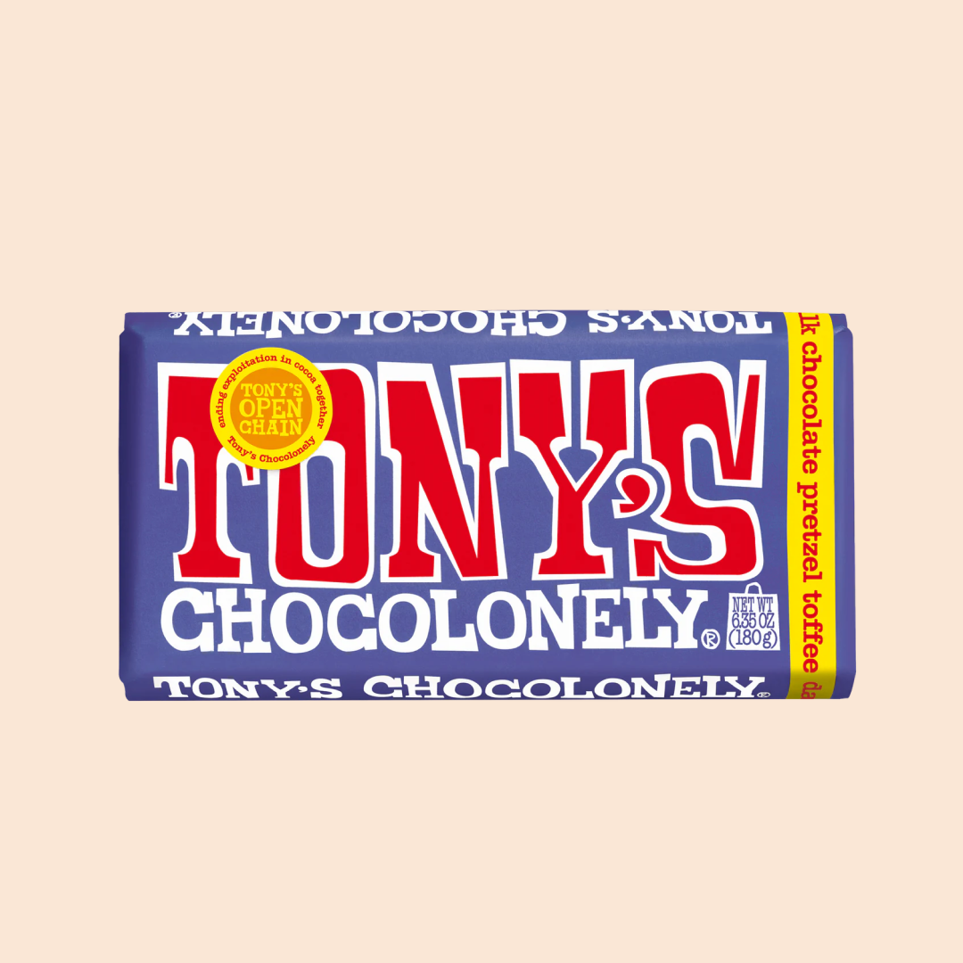 Tony's Chocolonely Dark Milk Pretzel Toffee 42%