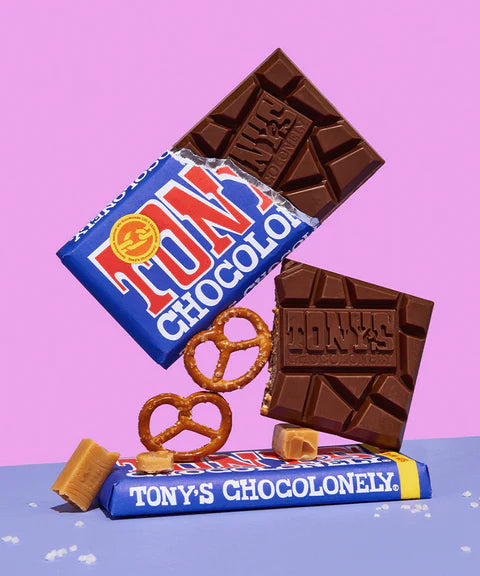 Tony's Chocolonely Dark Milk Pretzel Toffee 42%