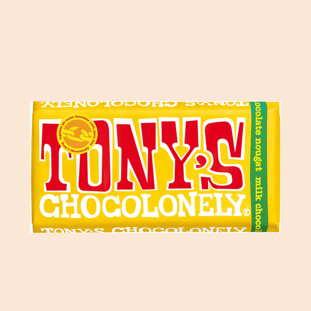 Tony's Chocolonely Milk Chocolate Almond Honey Nougat 180g