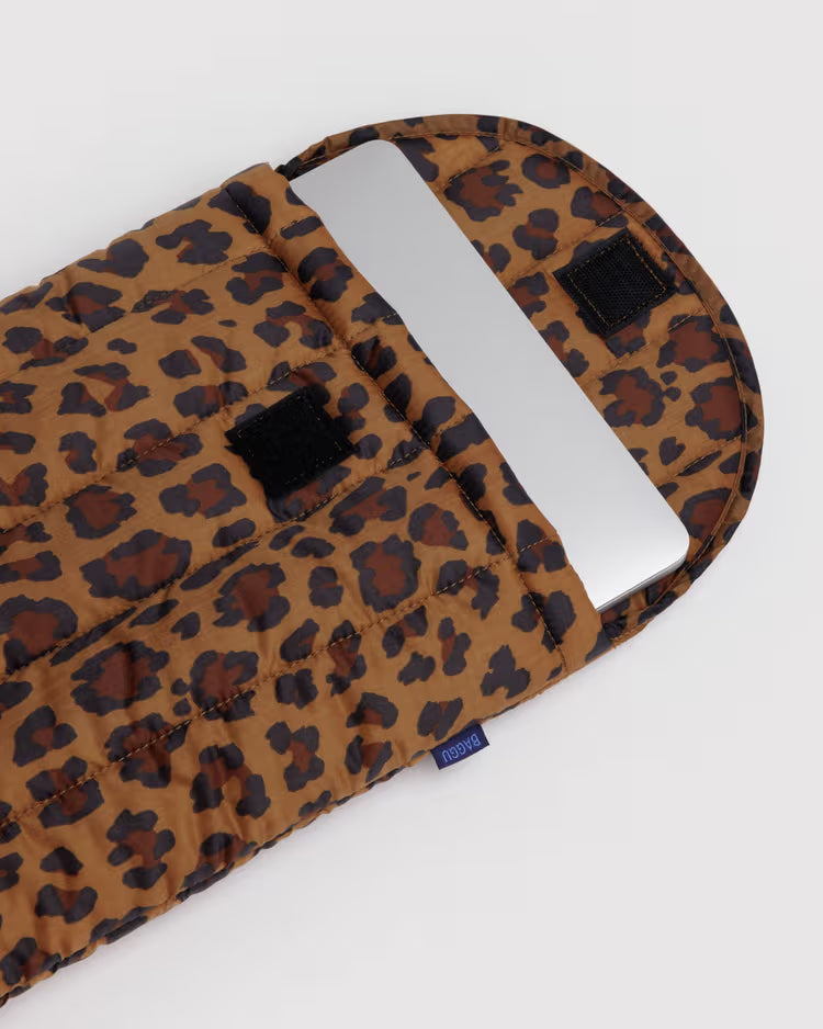 BAGGU - Puffy Laptop Sleeve 13"/14" - Leopard
