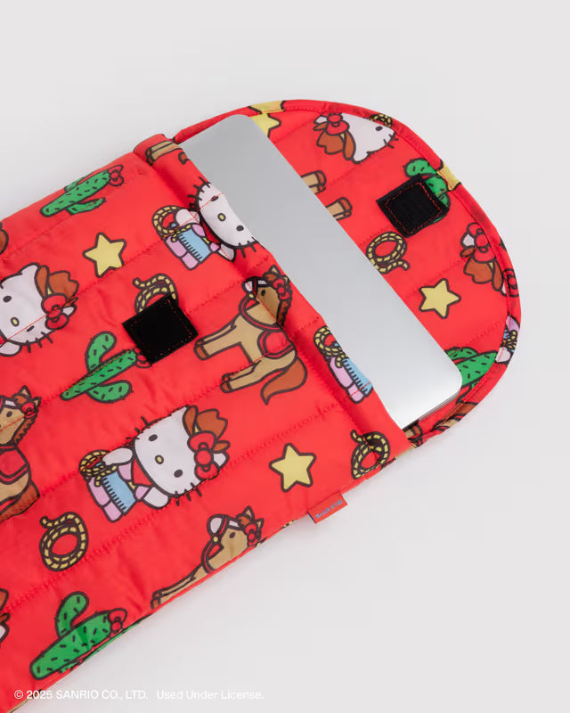 BAGGU - Puffy Laptop Sleeve 16" - Hello Kitty Western