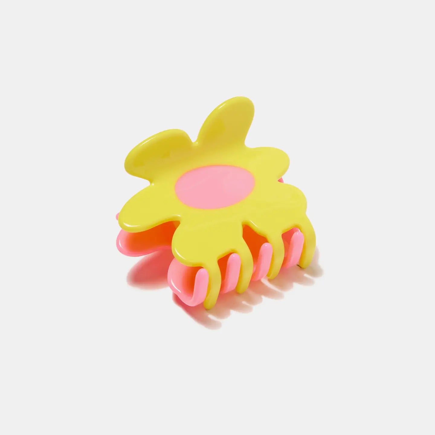 CHUNKS- Flower Claw in Yellow + Pink