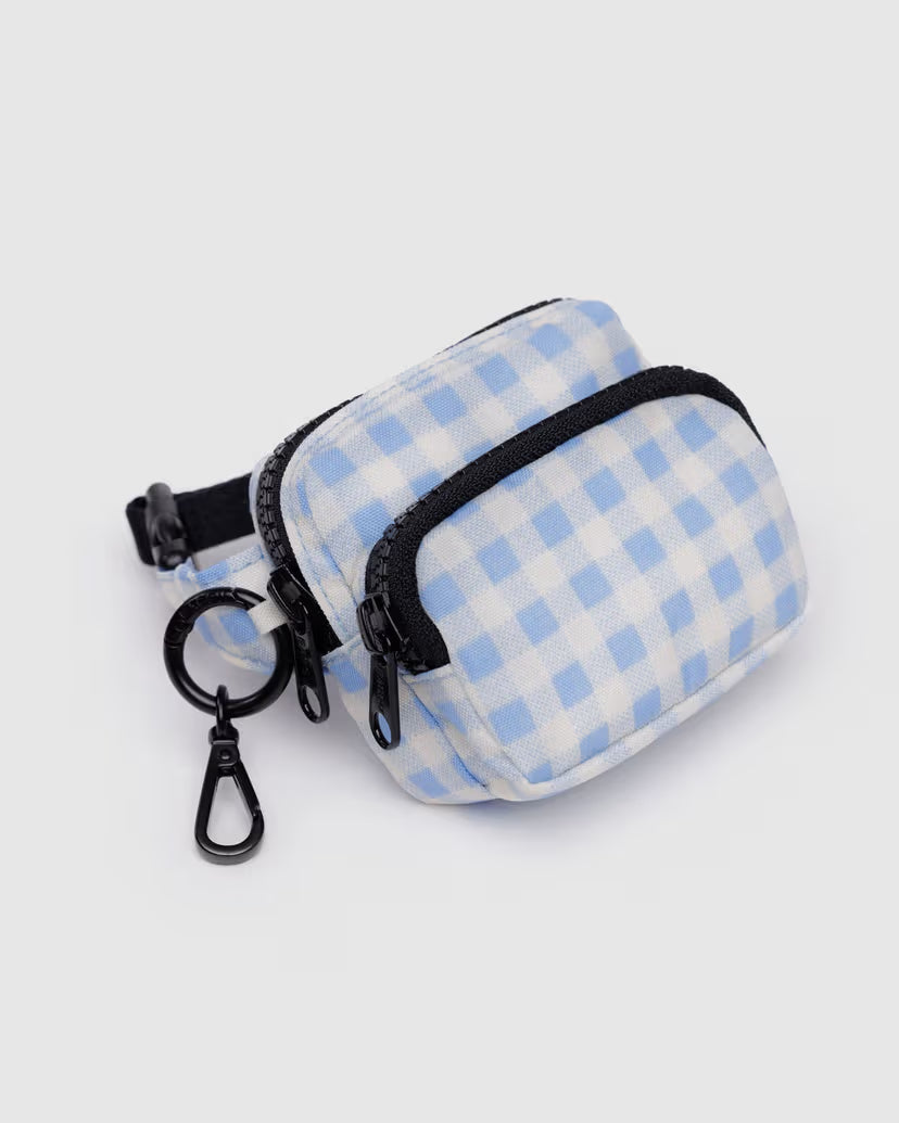 BAGGU | Fanny Pack Charm Light Blue Gingham