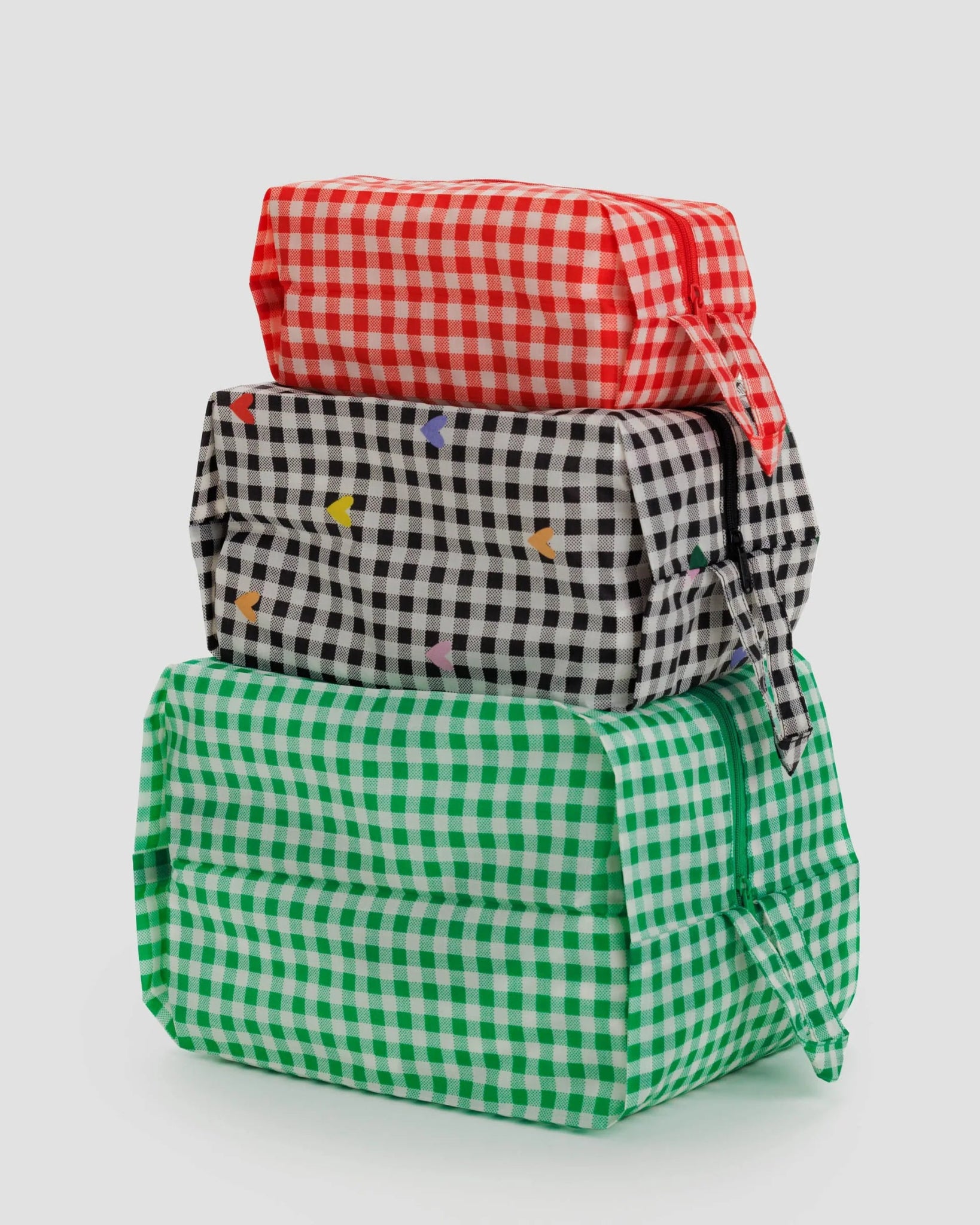 BAGGU 3D Zip Set | Gingham