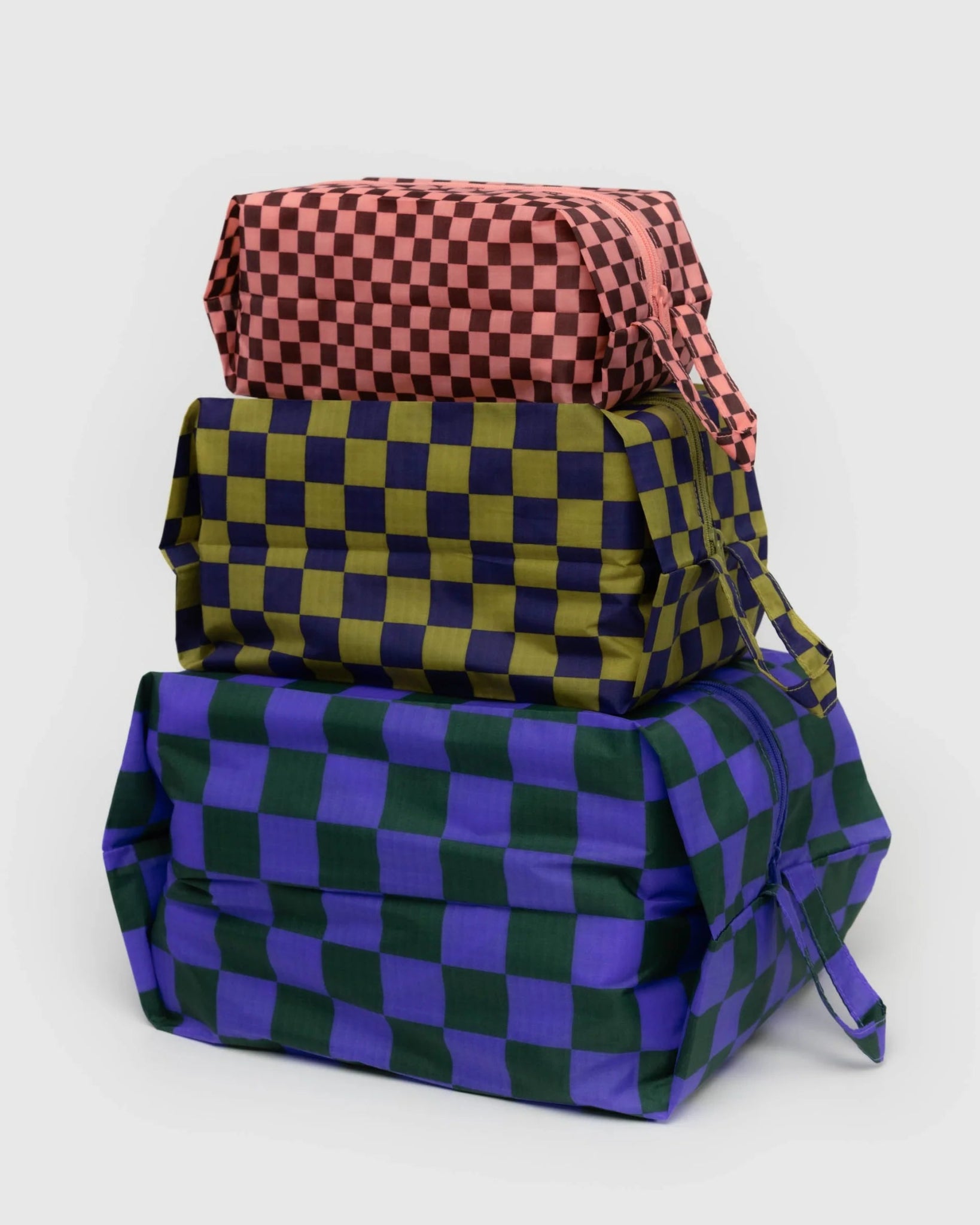 BAGGU | 3D Zip Set Jewel Checks