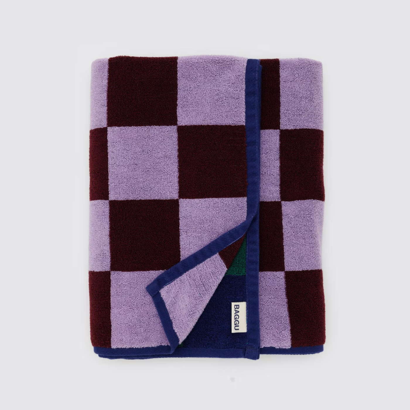 BAGGU Bath Towel - Jewel Checks