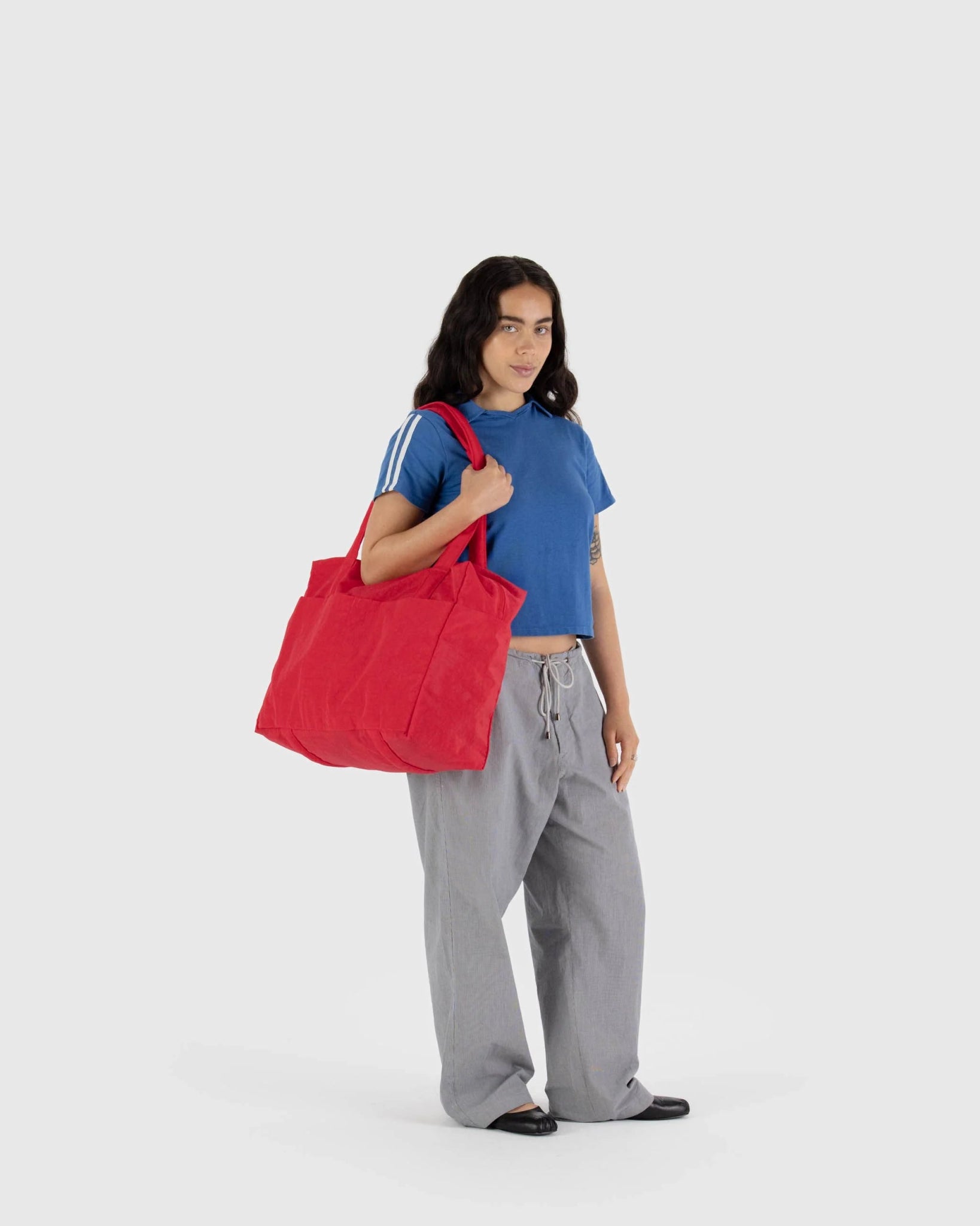 BAGGU | Cloud Carry On Candy Apple