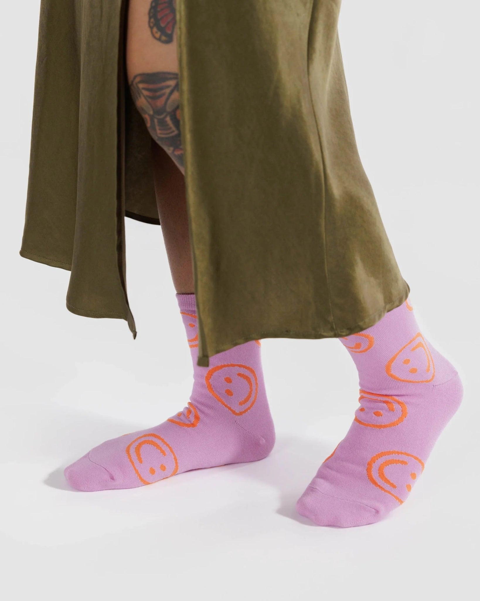 BagguBAGGU Crew Sock - Peony HappyPreston Apothecary