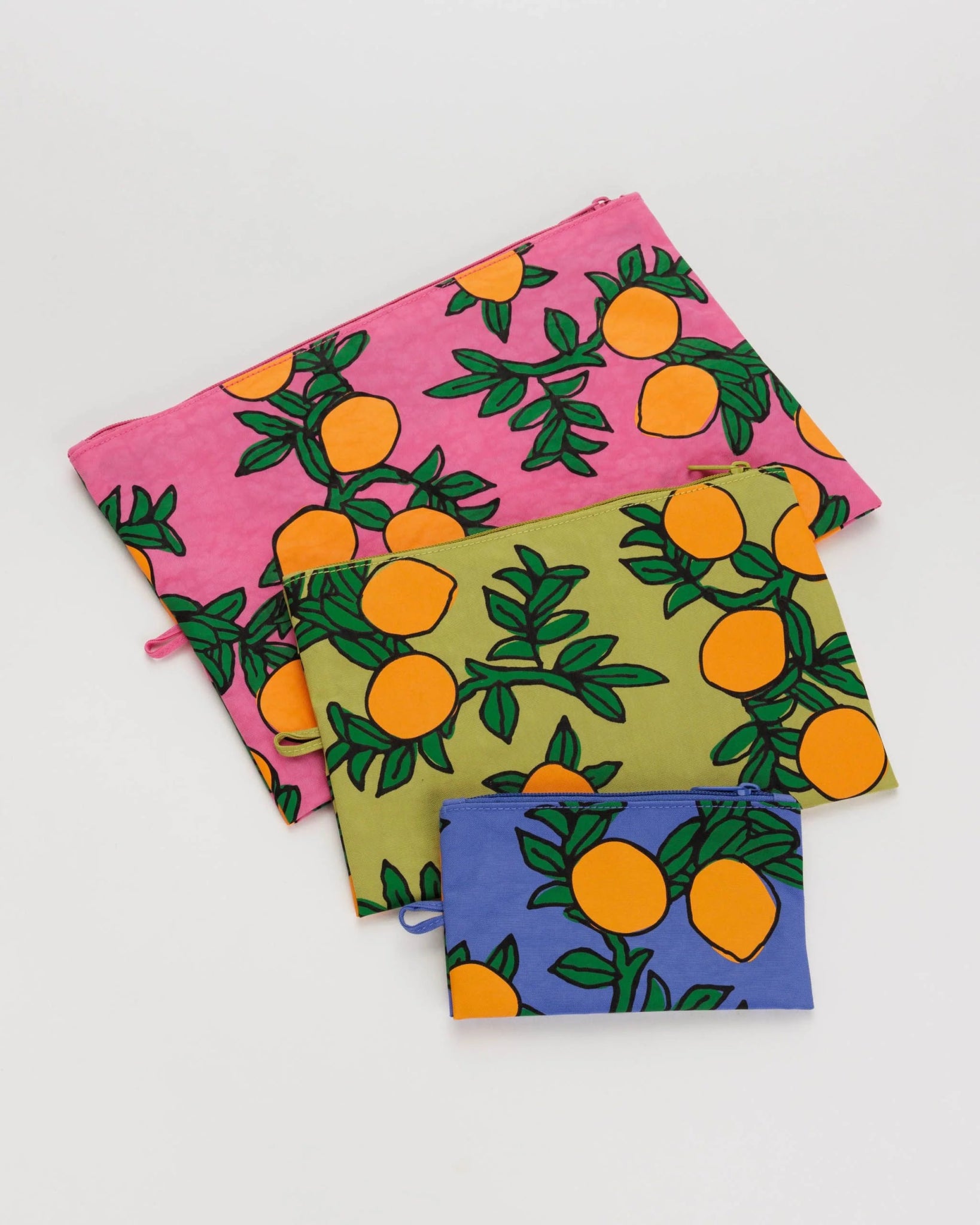 BAGGU Go Pouch Set - Orange Trees