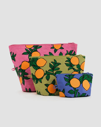 BagguBAGGU Go Pouch Set - Orange TreesPreston Apothecary