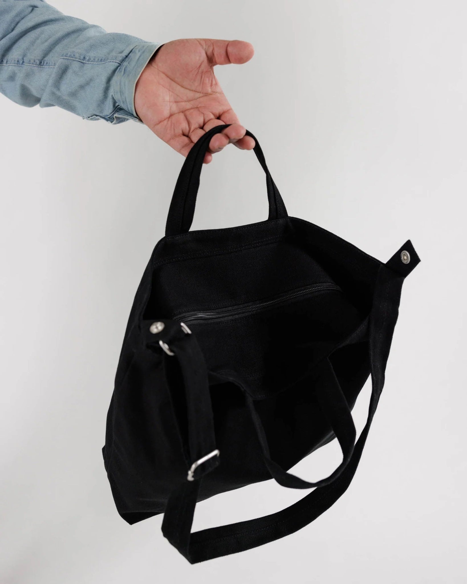 BAGGU | Horizontal Zip Duck Bag Black